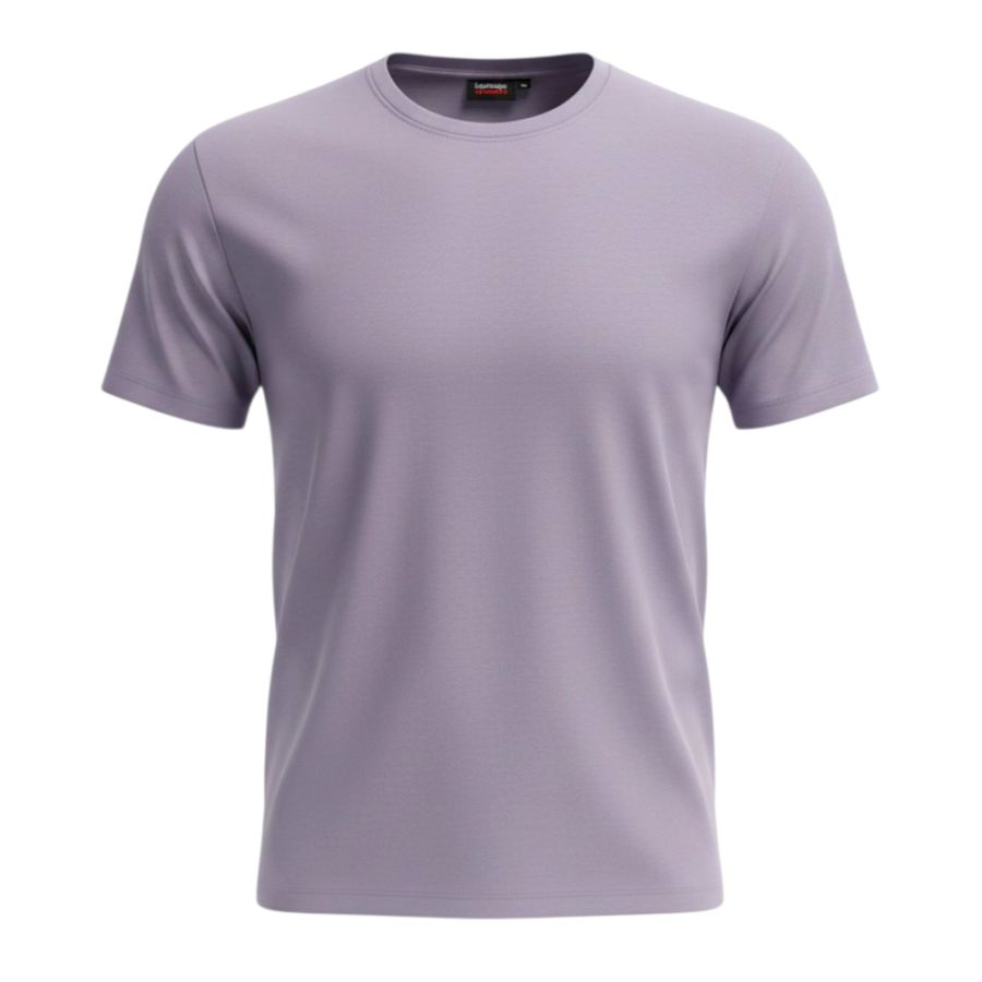 A6931 Espionage Plain Crew Neck T-Shirt (Lavender)
