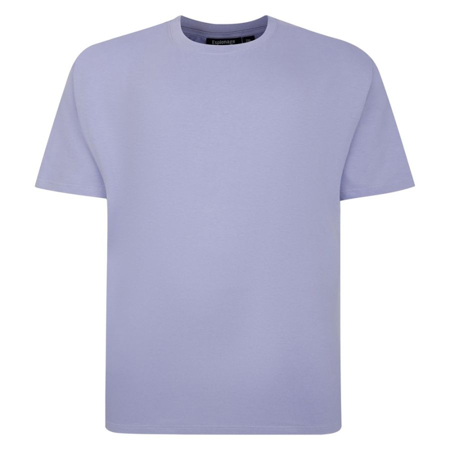 A6931 Espionage Plain Crew Neck T-Shirt (Lilac)