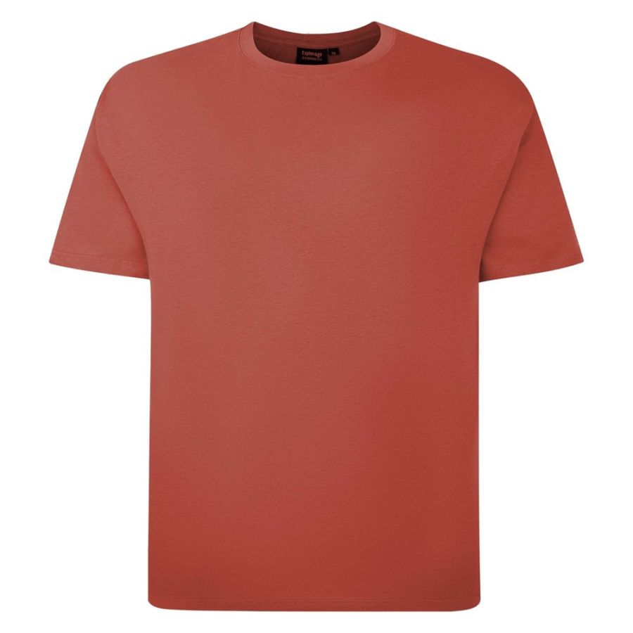 A6931 Espionage Plain Crew Neck T-Shirt (Orange)
