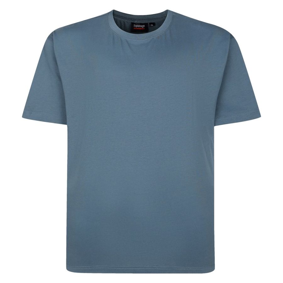 A6931 Espionage Plain Crew Neck T-Shirt (Orion Blue)