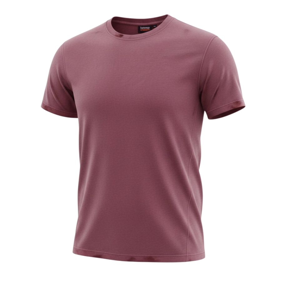 A6931 Espionage Plain Crew Neck T-Shirt (Rose)