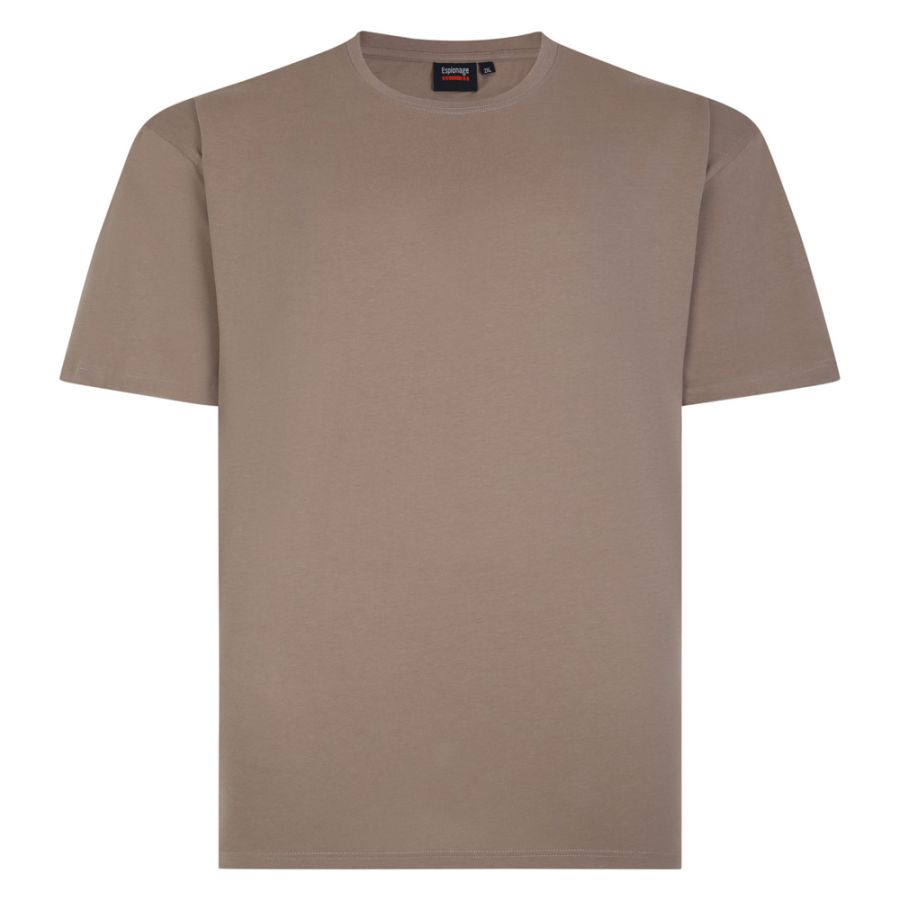 A6931 Espionage Plain Crew Neck T-Shirt (Taupe)