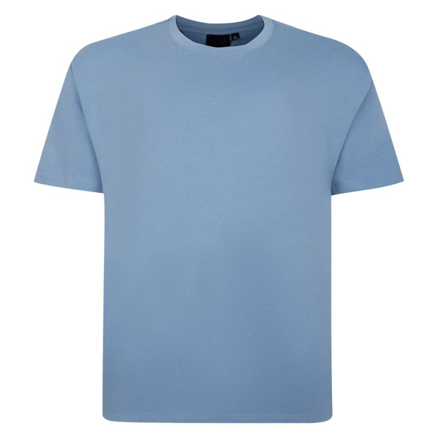 A6931XXT John Banks Plain Crew Neck T-Shirt (Blue) 41" Length