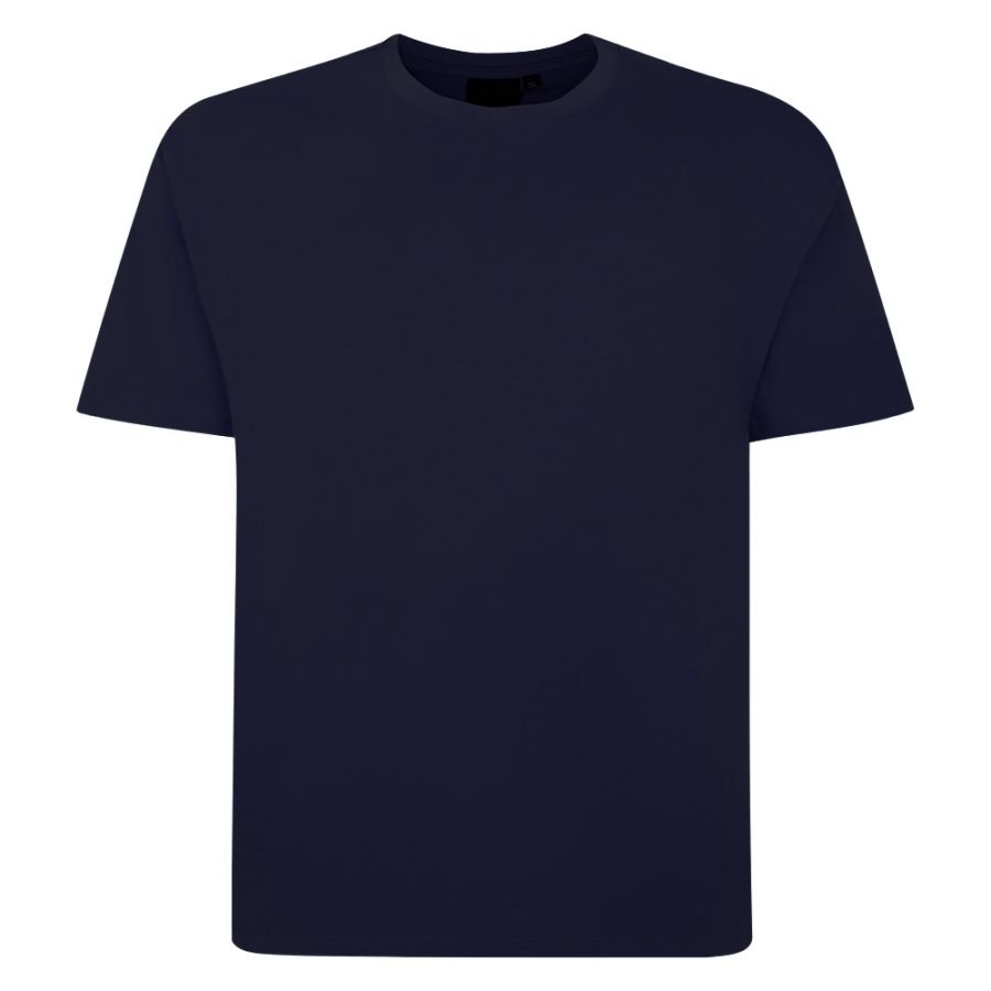 A6931XXT John Banks Plain Crew Neck T-Shirt (Navy) 41" Length