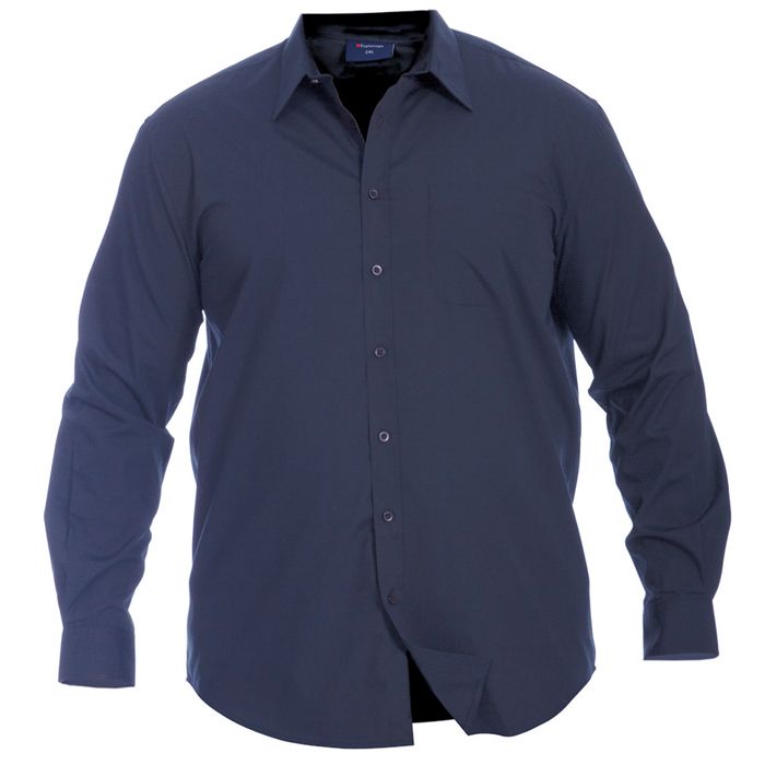 A9008 L/S Regular Collar Office Shirt (Navy)