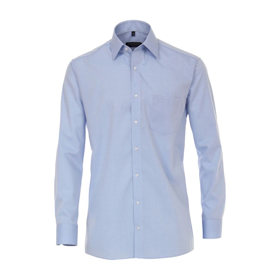 A9009 Casamoda Plain Long Sleeve Shirt (Blue)
