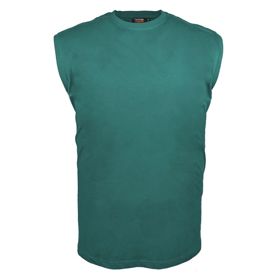 A9445 Espionage Sleeveless T-Shirt (Teal)