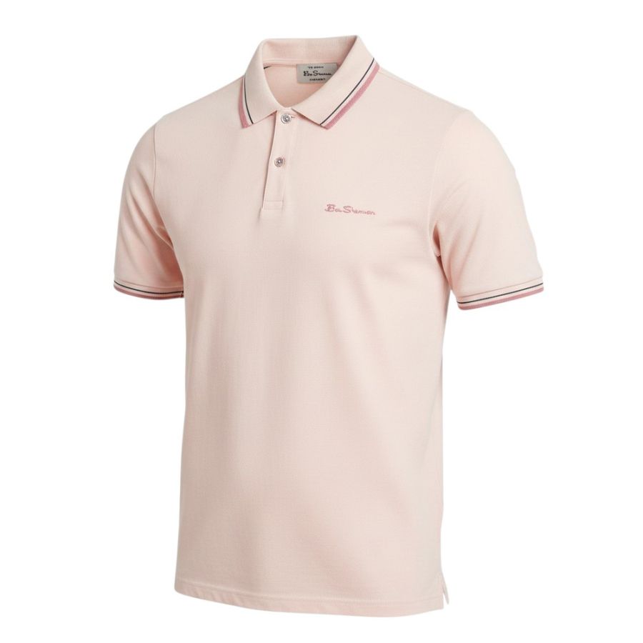 A9649 Ben Sherman Signature Polo Shirt (Blush Pink)