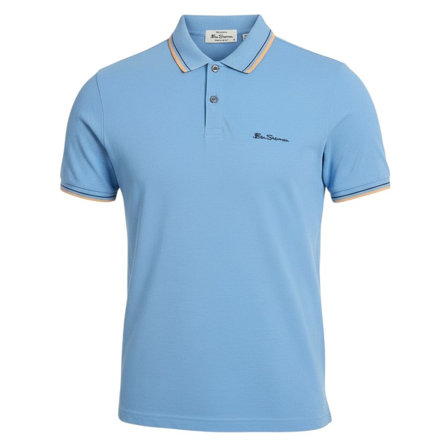 A9649 Ben Sherman Signature Polo Shirt (Lake Blue)
