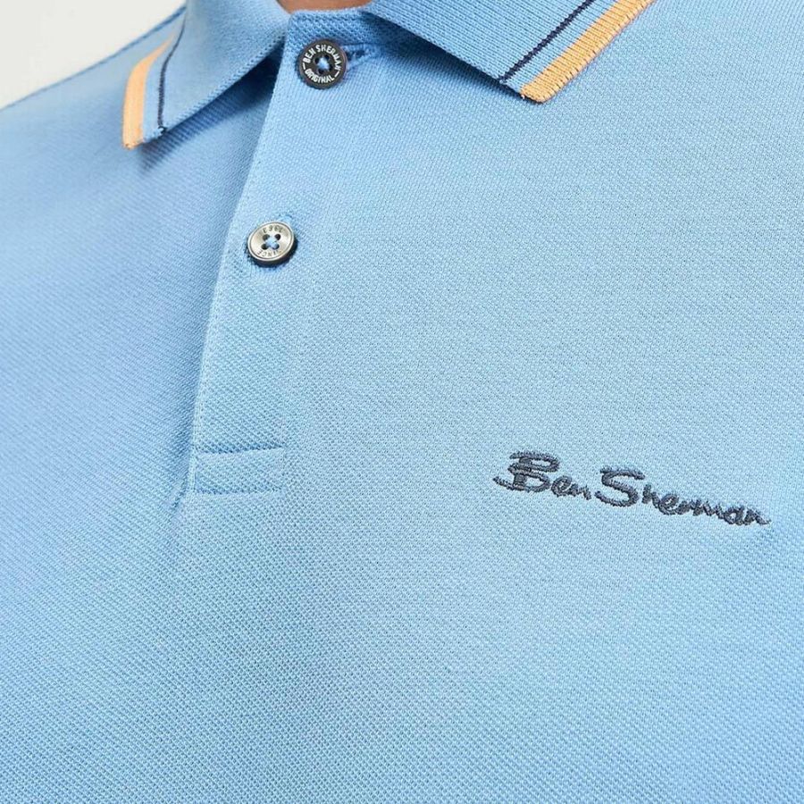 A9649 Ben Sherman Signature Polo Shirt (Lake Blue)