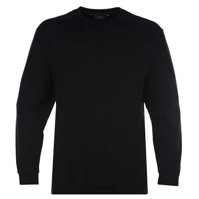 A9891 Espionage Premium Crew Neck Sweat Top (Black)