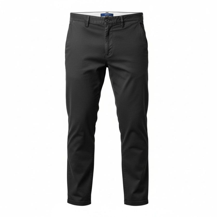 B1183 Ed Baxter Under Belly Fit Stretch Chino  (Black)