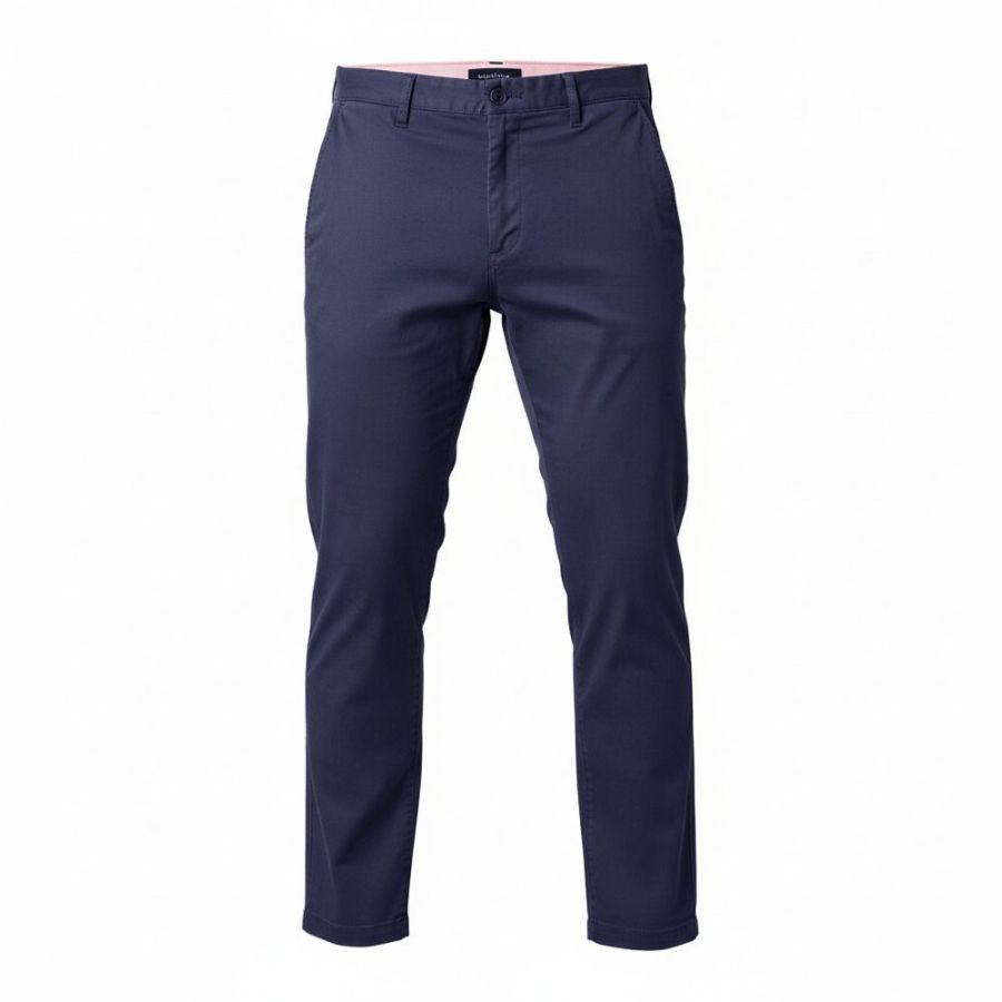 B1183 Ed Baxter Under Belly Fit Stretch Chino  (Navy)