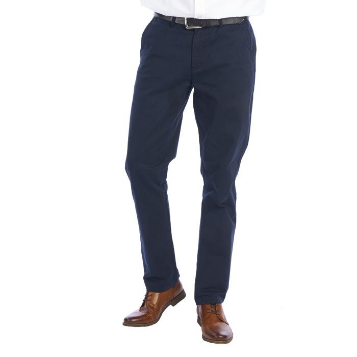B1014 Ed Baxter Stretch Chino Trousers (Navy)