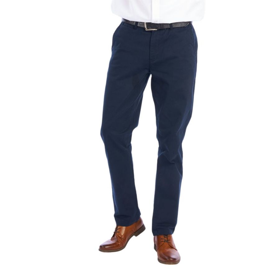 B1183 Ed Baxter Under Belly Fit Stretch Chino  (Navy)