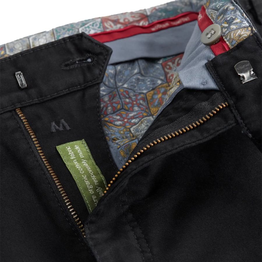 B1066 Meyer Stretch Chino Trouser - Black