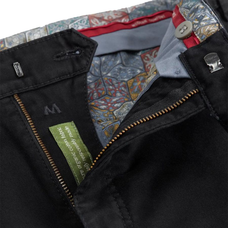 B1066XT Tall Fit Meyer Stretch Chino Trouser (Black)