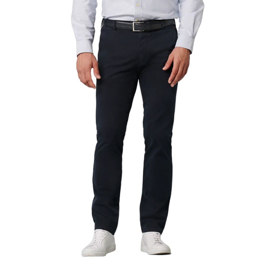 B1066 Meyer Stretch Chino Trouser - Navy