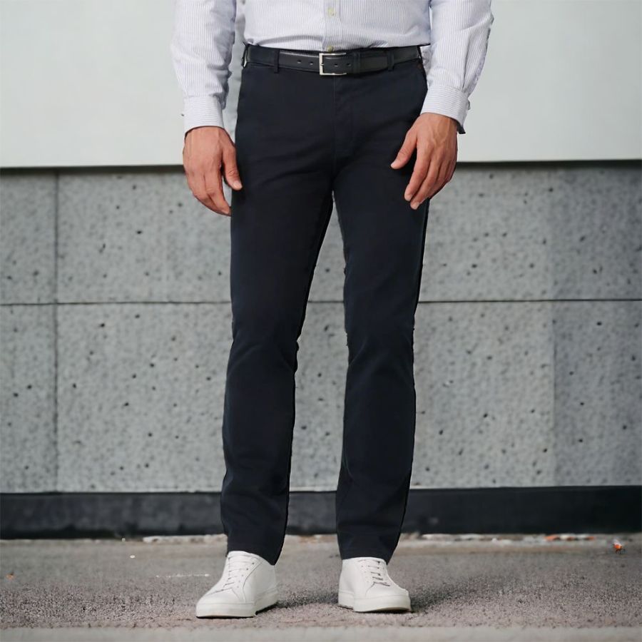 B1066XT Tall Fit Meyer Stretch Chino Trouser - Navy