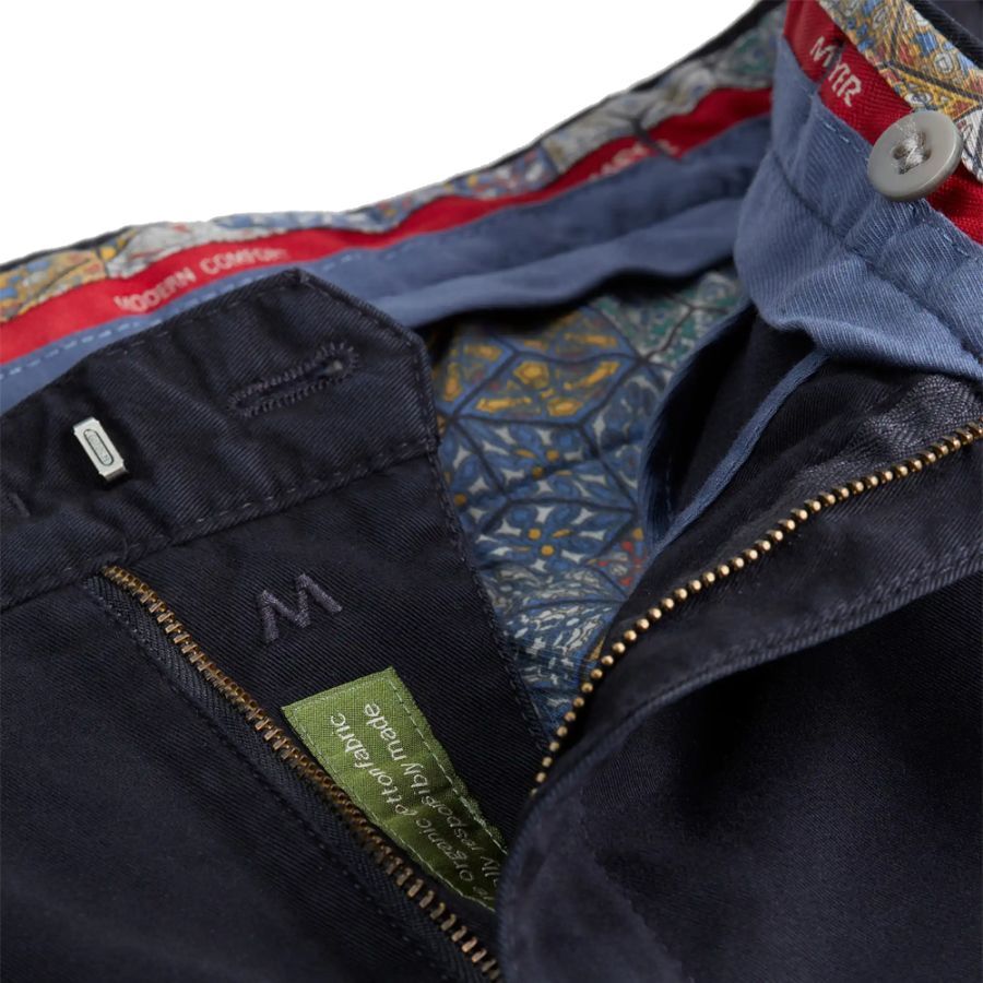 B1066 Meyer Stretch Chino Trouser - Navy