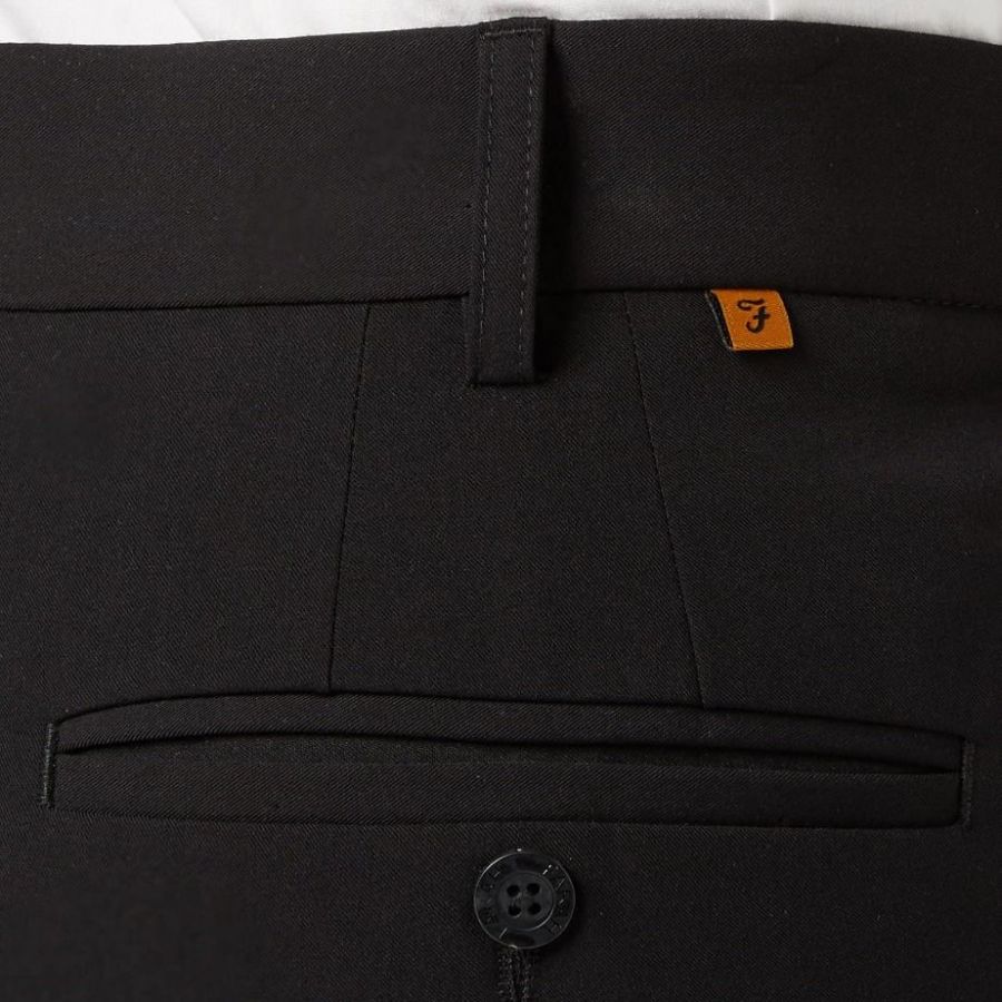 B1096 Farah Roachman 4 Way Stretch Trouser (Black)