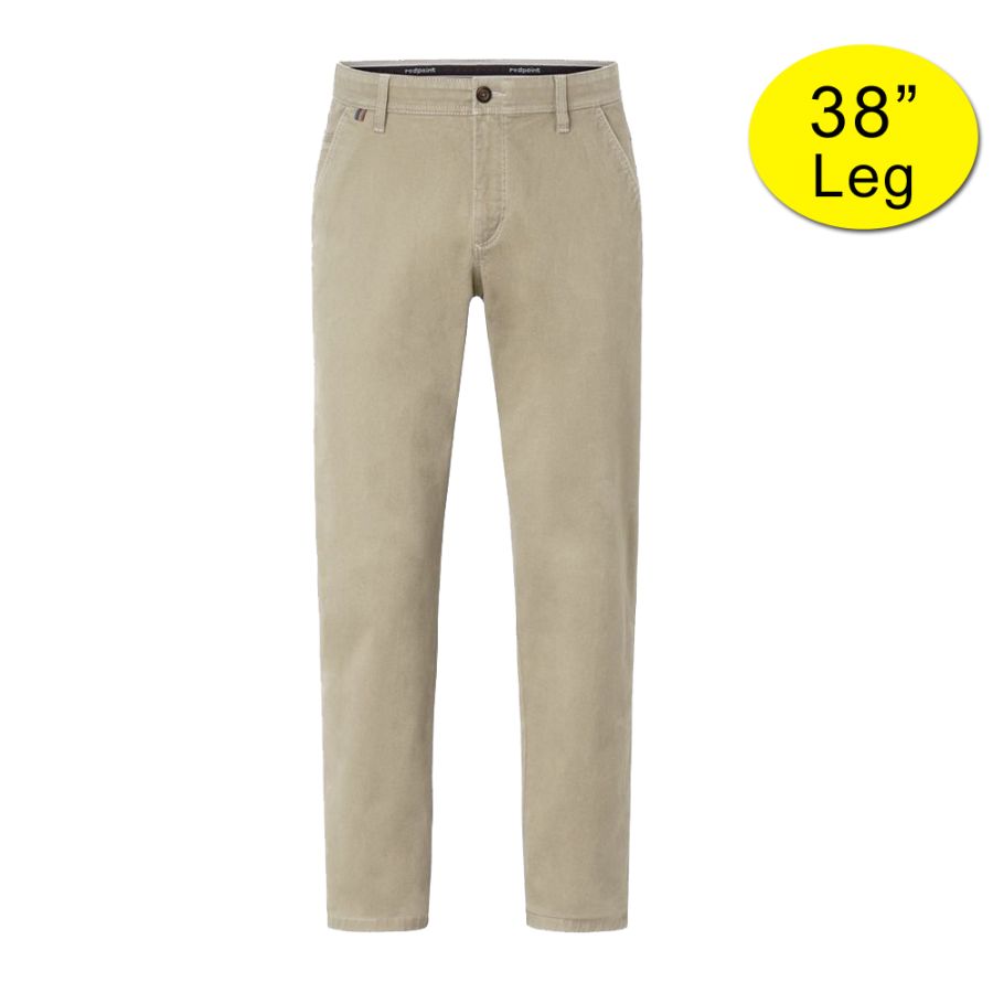 B1102XT Tall Fit Redpoint Chino Trousers (Beige)