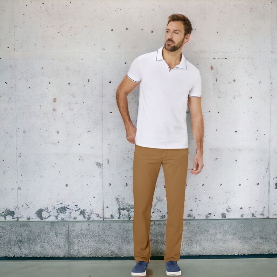 B1102 Redpoint Chino Trousers (Stone)