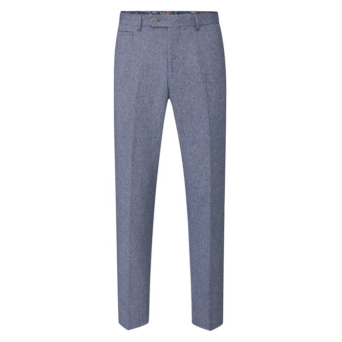 B1133 Skopes Jude Herringbone Tweed Trouser (Blue)