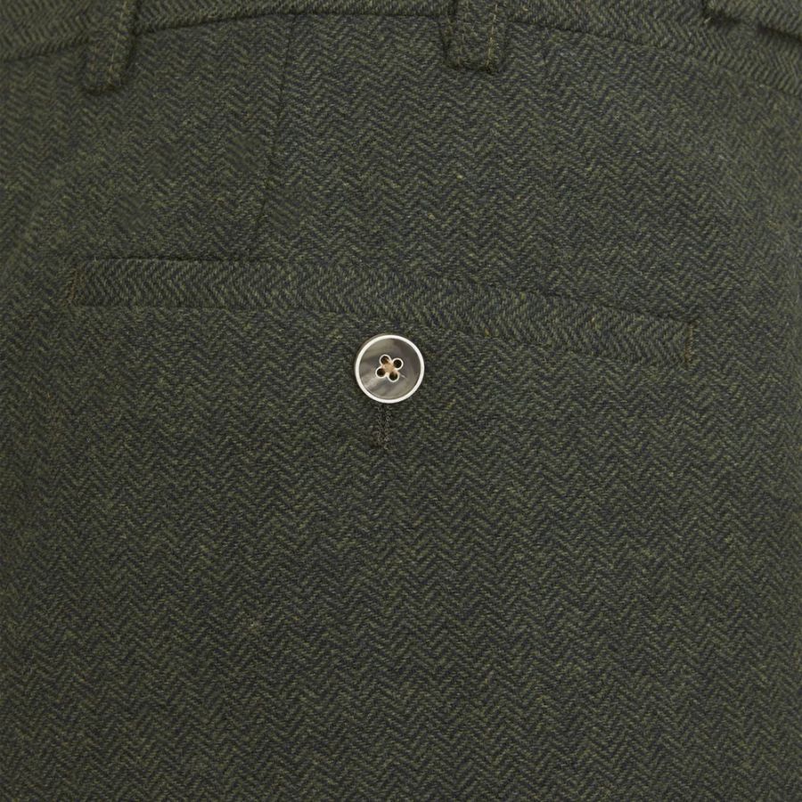 B1133 Skopes Jude Herringbone Tweed Trouser (Olive)