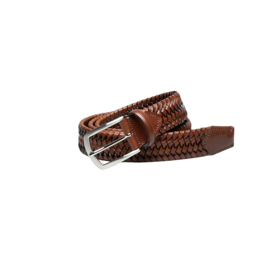 B1161 Ibex Stretch Leather Braided Belt