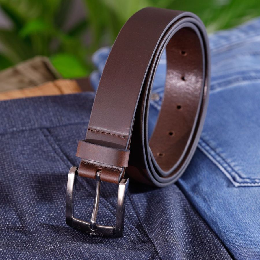 B1163 Charles Smith Leather Belt (Brown)