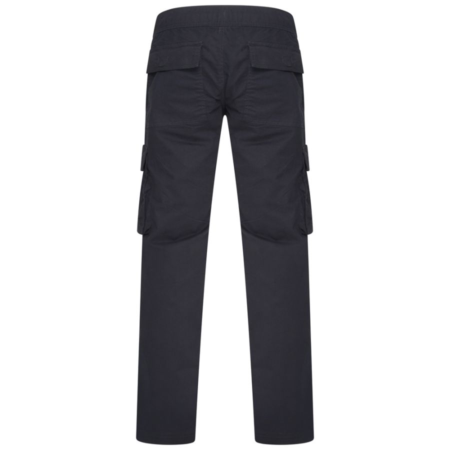 B1177 Kam Stretch Cargo Trouser (Black)
