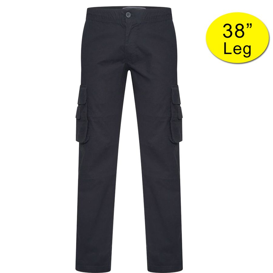 B1177XT Tall Fit Kam Stretch Cargo Trouser (Black)