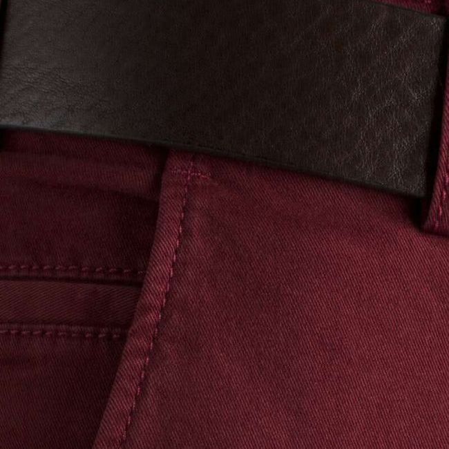 B1066 Meyer Stretch Chino Trouser (Burgundy)