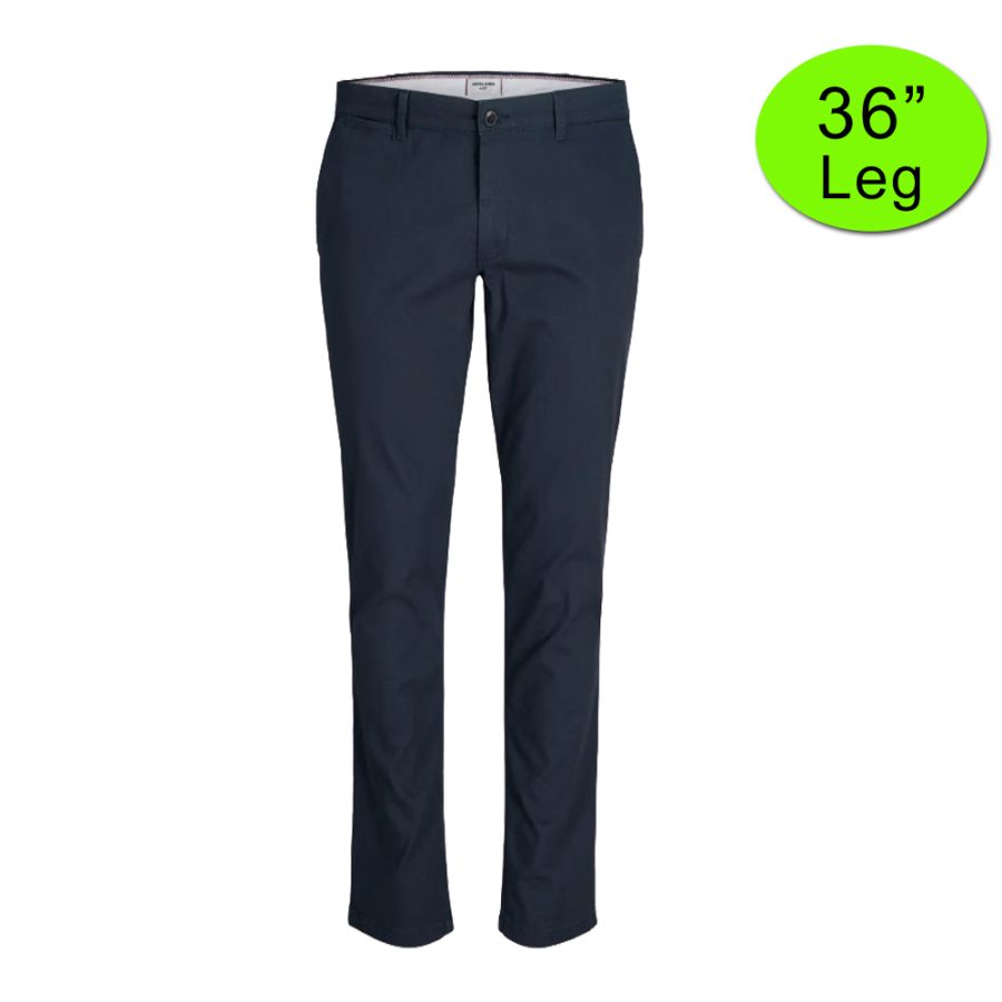 B1196XT Tall Fit Jack & Jones Chino Trousers (Navy)