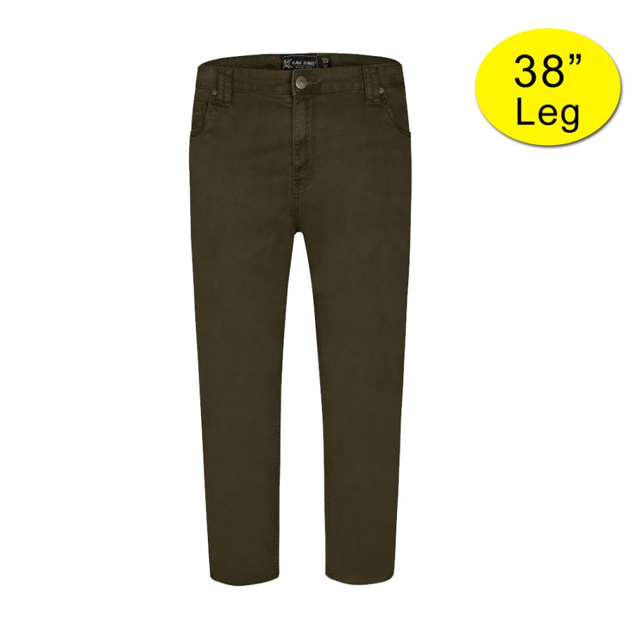 B1199XT Tall Fit Kam Stretch Jean Style Trousers (Camel)