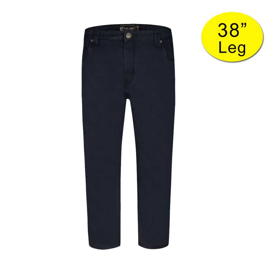 B1199XT Tall Fit Kam Stretch Jean Style Trousers (Navy)