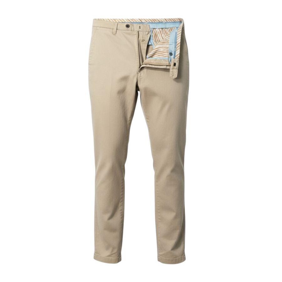 B1201 Meyer Stretch Chino Trousers (Beige)