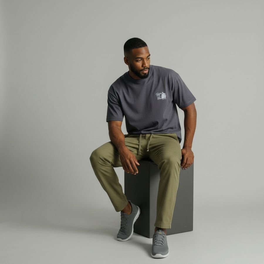 B1205 Jack & Jones Casual Lightweight Trousers (Khaki)
