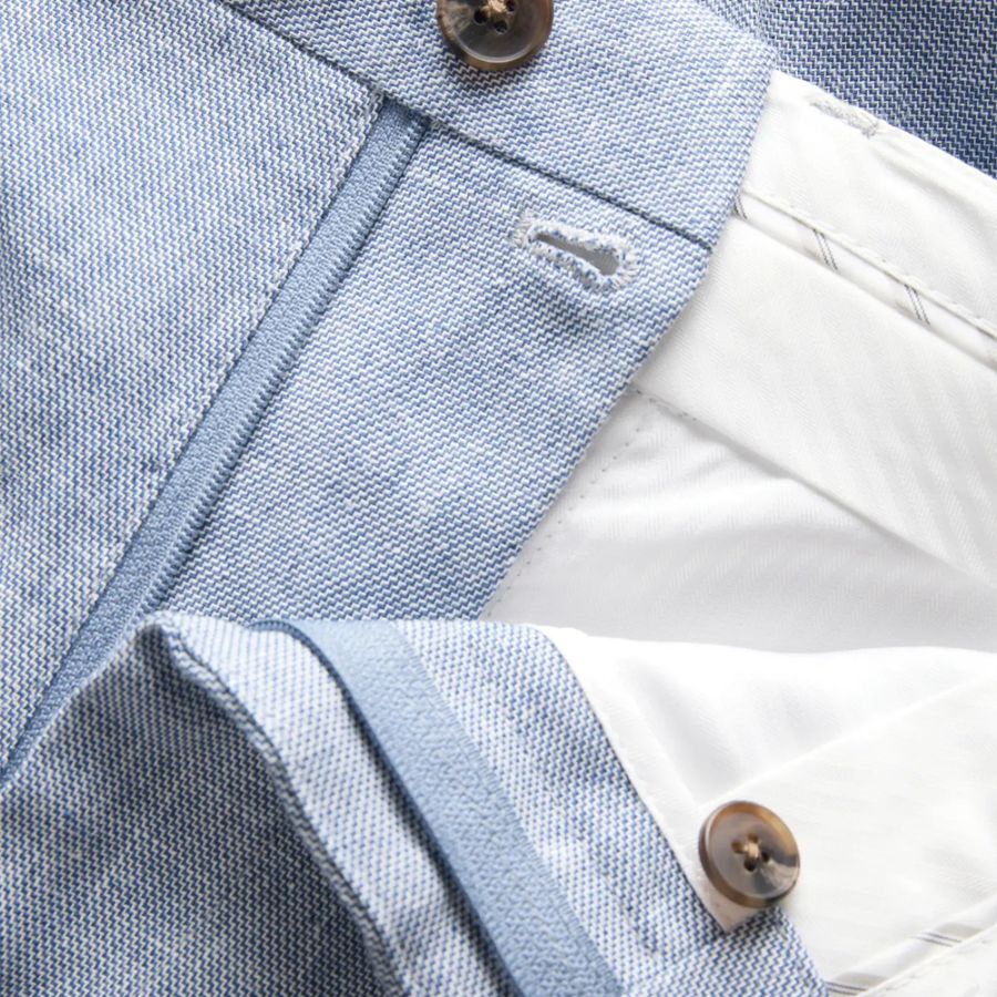 B1208 Jack & Jones Linen Mix Suit Trousers (Blue)