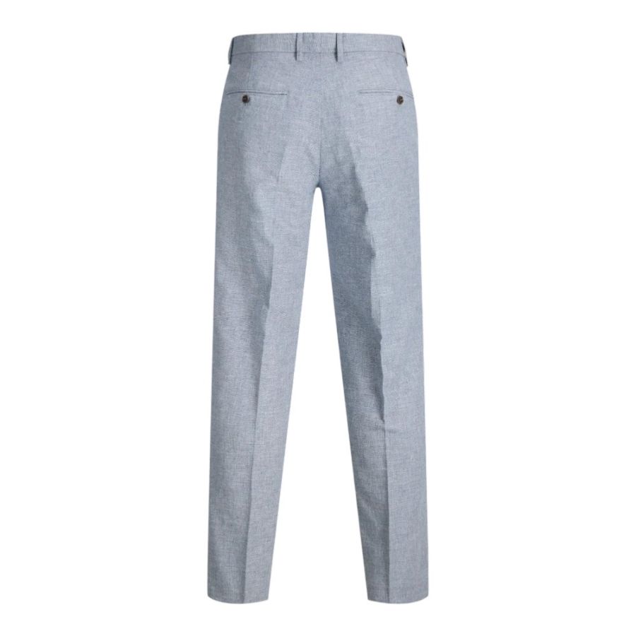 B1208 Jack & Jones Linen Mix Suit Trousers (Blue)