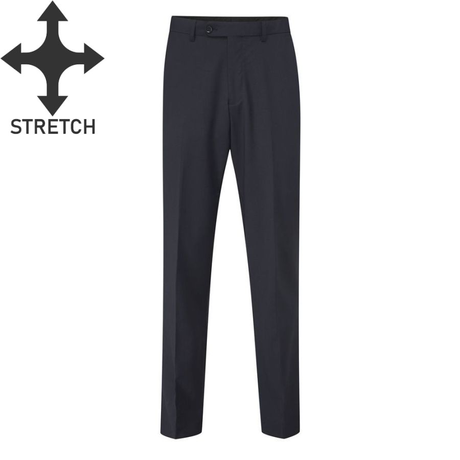 B1209 D555 Ted Stretch Suit Trousers (Navy)
