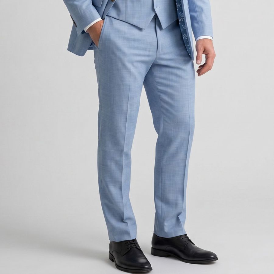 B1210XT Tall Fit Skopes Lucien Suit Trousers (Sky Blue)