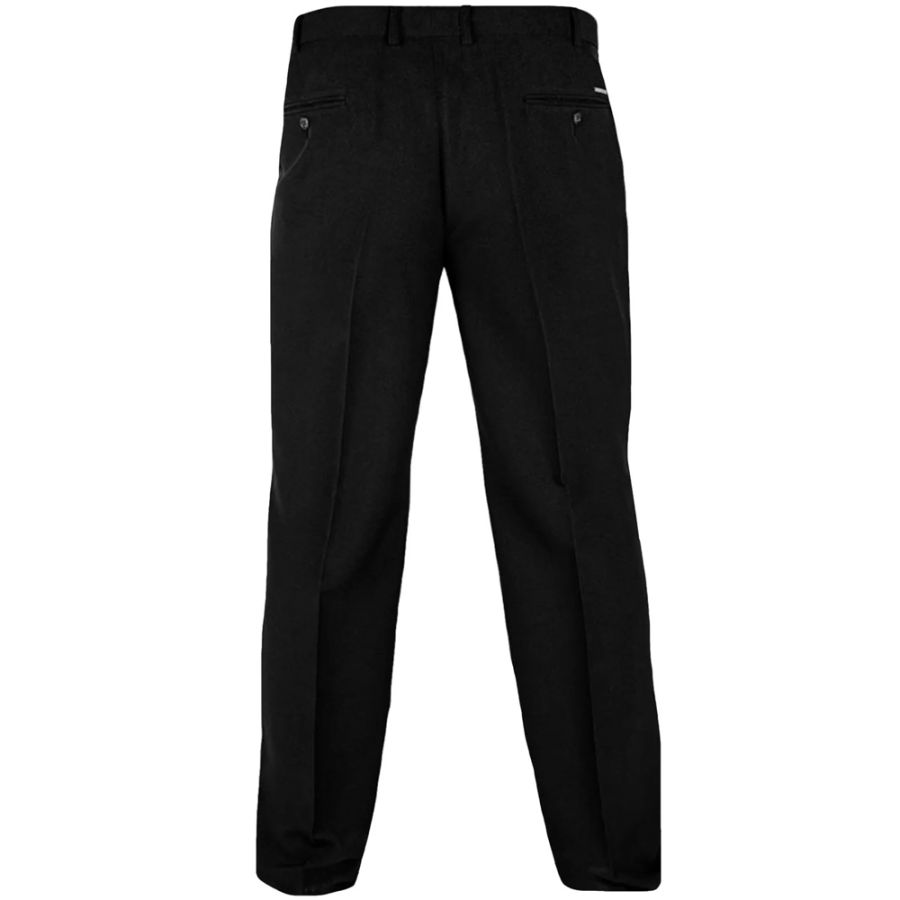 B800A D555 Side Elastic Black Trousers