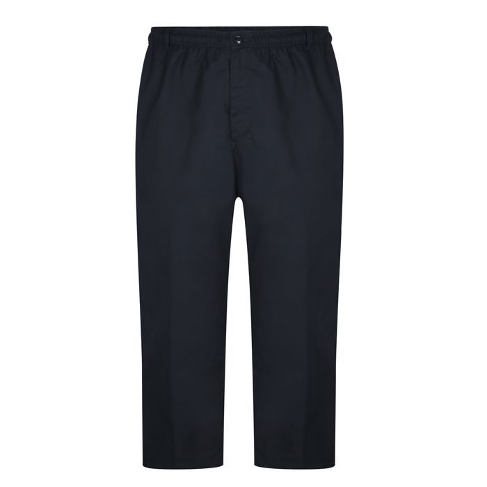 B978 Carabou Elastic Waist Casual Trousers (Navy)