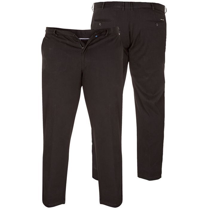 B996 D555 Bruno Stretch Chino Trousers (Black)