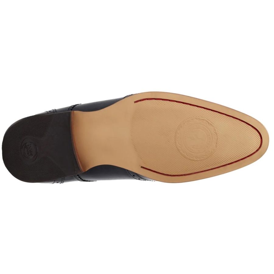 H1940 Base London Barbera Lace Up Brogue Shoe (Black)