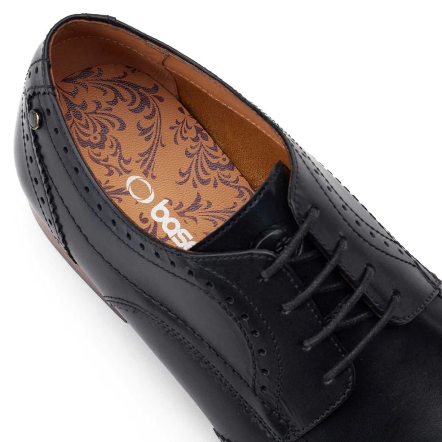 H1940 Base London Barbera Lace Up Brogue Shoe (Black)