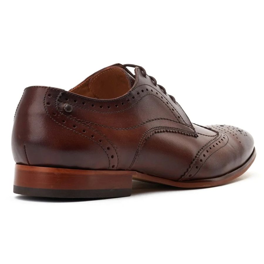 H1940 Base London Barbera Lace Up Brogue Shoe (Brown)