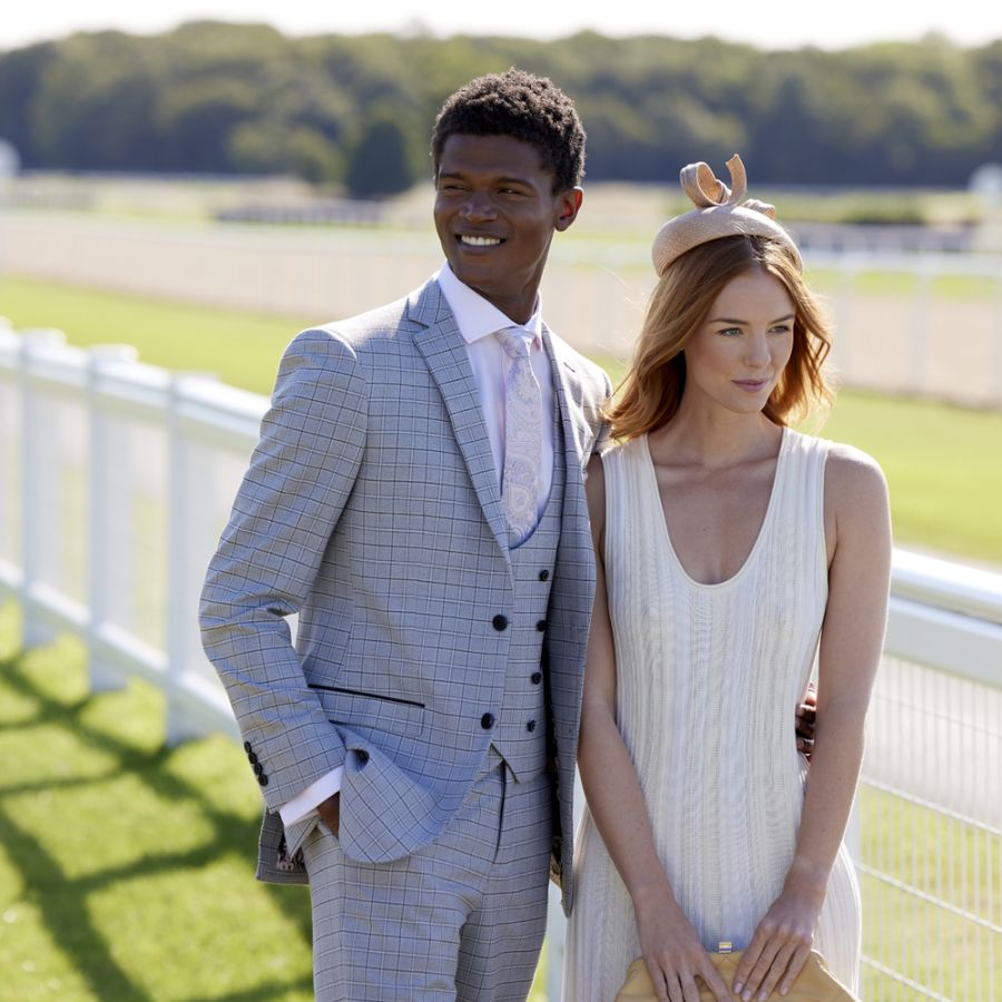 B1171 Skopes Brook Check Suit Trouser